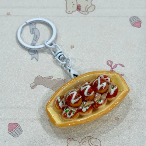 Móc khoá lưu niệm Takoyaki - Nhật Bản