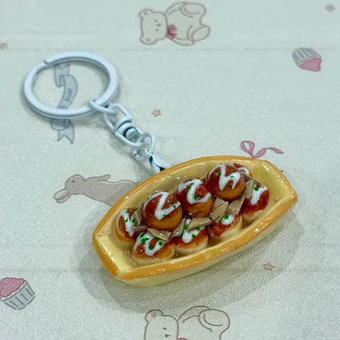 Móc khoá lưu niệm Takoyaki - Nhật Bản