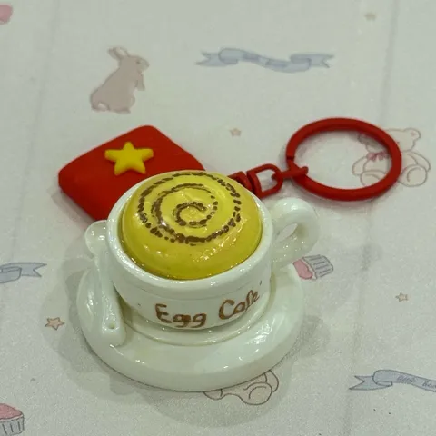 Móc khoá Cafe Trứng Việt Nam - Cờ Đỏ Sao Vàng