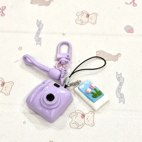 Móc khoá Set máy ảnh và Ảnh dễ thương