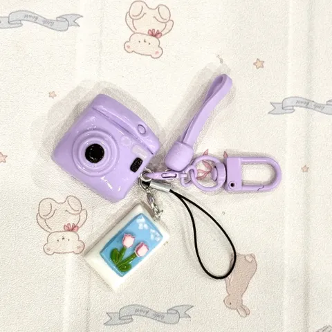 Móc khoá Set máy ảnh và Ảnh dễ thương