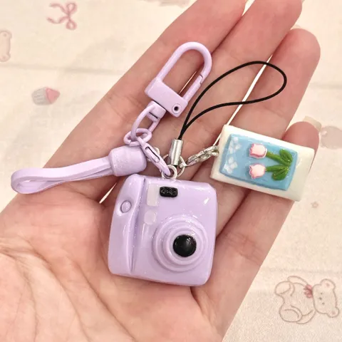Móc khoá Set máy ảnh và Ảnh dễ thương