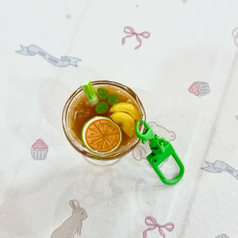 Móc khoá Trà đ-ào cam sả - Đồ uống Việt Nam
