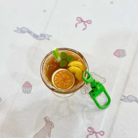 Móc khoá Trà đ-ào cam sả - Đồ uống Việt Nam