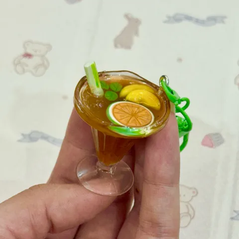 Móc khoá Trà đ-ào cam sả - Đồ uống Việt Nam