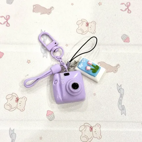 Móc khoá Set máy ảnh và Ảnh dễ thương
