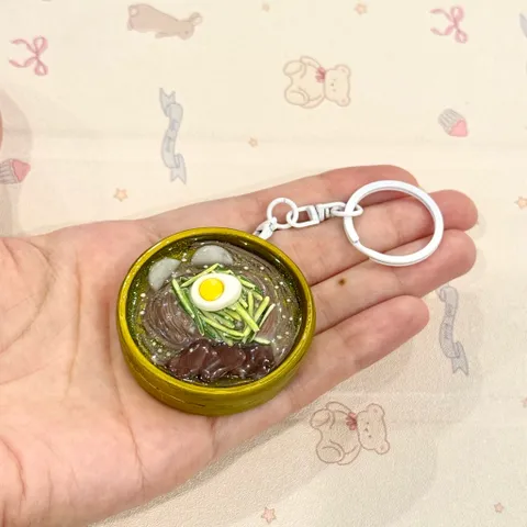 Móc khoá món Mỳ lạnh - món ăn Hàn Quốc