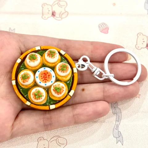 Móc khoá món Bánh ít ram - món ăn Việt Nam