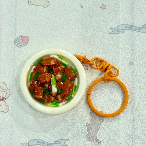 Móc khoá - Nam châm món Thịt rang cháy cạnh - Mâm cơm Việt