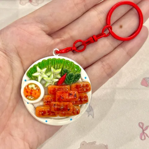 Móc khoá món Chả tôm Thanh Hoá - món ăn Việt Nam