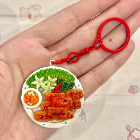 Móc khoá món Chả tôm Thanh Hoá - món ăn Việt Nam