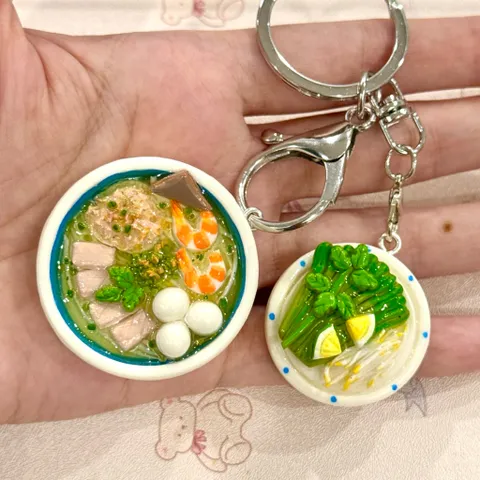 Móc khoá món Hủ tiếu - món ăn Việt Nam