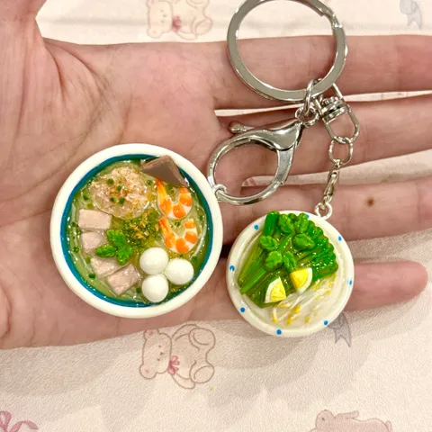 Móc khoá món Hủ tiếu - món ăn Việt Nam