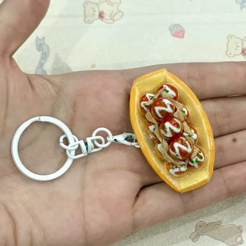 Móc khoá lưu niệm Takoyaki phong cách Nhật Bản