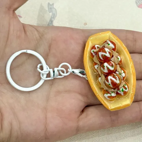 Móc khoá lưu niệm Takoyaki phong cách Nhật Bản
