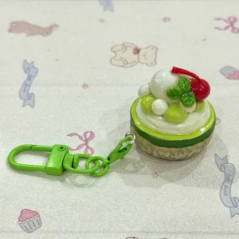Móc khoá Bingsu Dưa lưới kem tươi