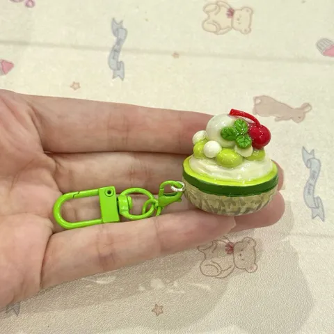 Móc khoá Bingsu Dưa lưới kem tươi
