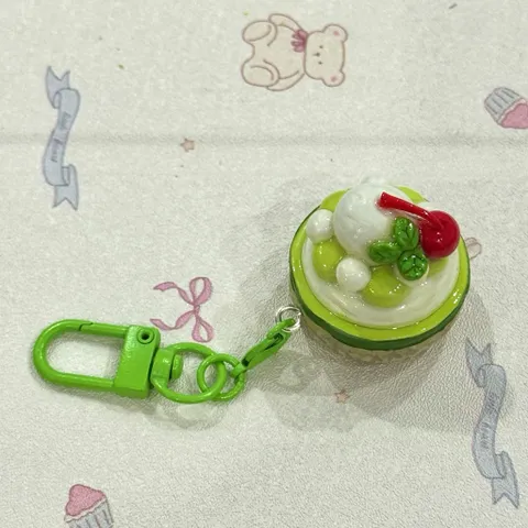 Móc khoá Bingsu Dưa lưới kem tươi