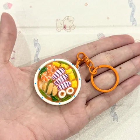 Móc khoá món Bún hải sản