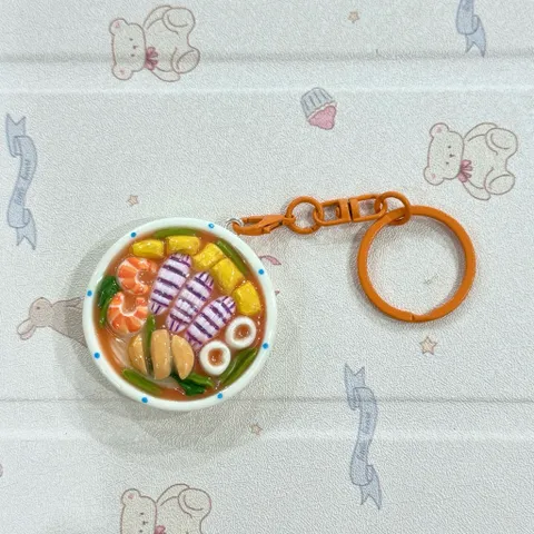 Móc khoá món Bún hải sản