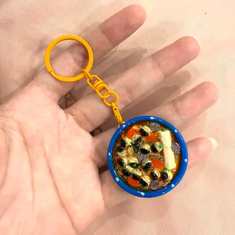 Móc khoá món Bún ốc - món ăn Việt Nam