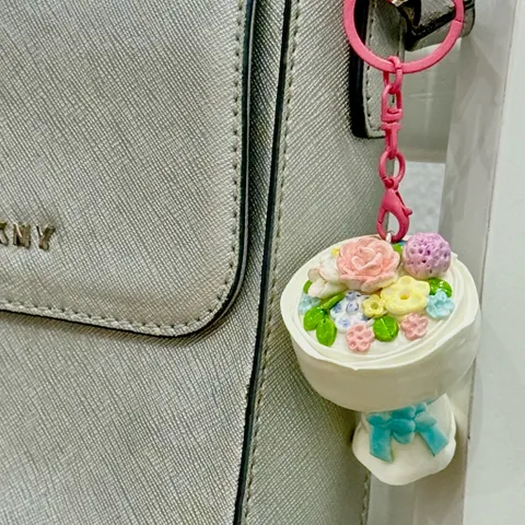 Nam châm - Móc khoá Bó hoa phong cách aesthetic - màu hoa pastel