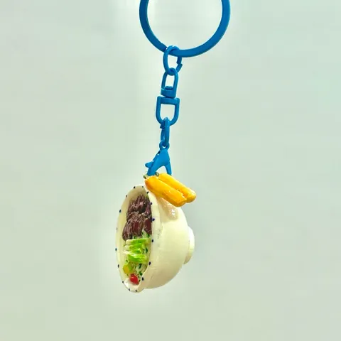 Móc khoá Phở bò và Quẩy - món ăn Việt Nam