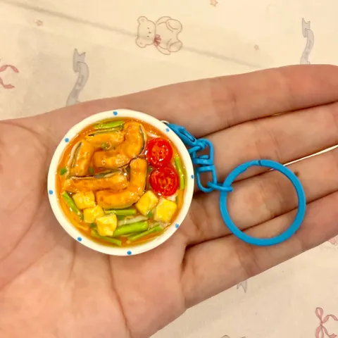 Móc khoá - Nam châm Bún cá - món ăn Việt Nam