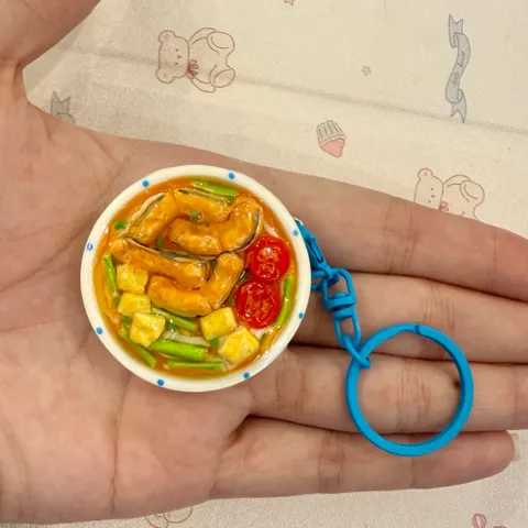 Móc khoá - Nam châm Bún cá - món ăn Việt Nam
