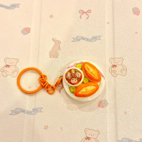 Móc khoá món Bánh mì xíu mại Đà Lạt - món ăn Việt Nam