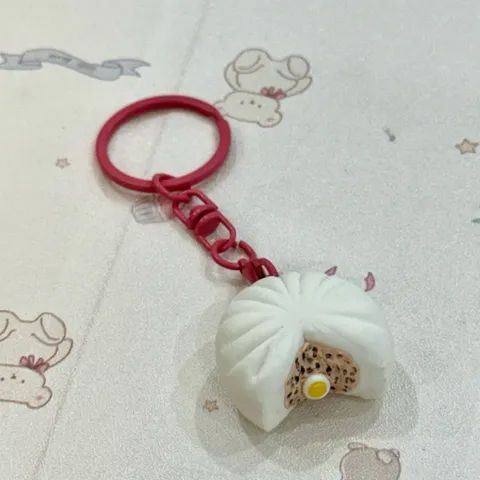 Móc khoá - Nam châm Bánh bao trứng cút - món ăn Việt Nam