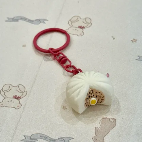 Móc khoá - Nam châm Bánh bao trứng cút - món ăn Việt Nam
