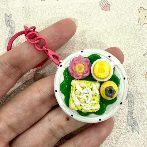 Nam châm - Móc khoá Mùa thu Hà Nội - Xôi cốm và cafe trứng
