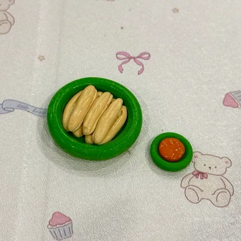 Mô hình set bánh mì cay nhà búp bê - bánh mì cay Hải Phòng