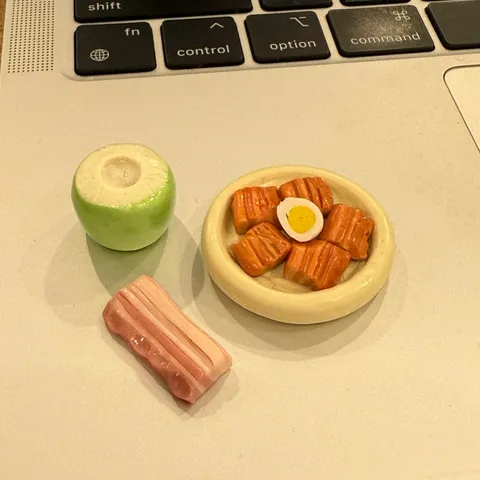 Mô hình set thịt kho nước dừa minifood nhà búp bê