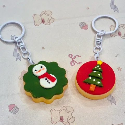 Nam châm - Móc khoá Bánh quy Giáng sinh - Merry Christmas