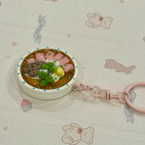 Móc khoá - Nam châm món Phở tái bò viên - món ăn Việt Nam