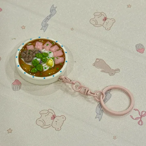 Móc khoá - Nam châm món Phở tái bò viên - món ăn Việt Nam