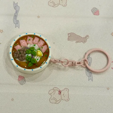 Móc khoá - Nam châm món Phở tái bò viên - món ăn Việt Nam
