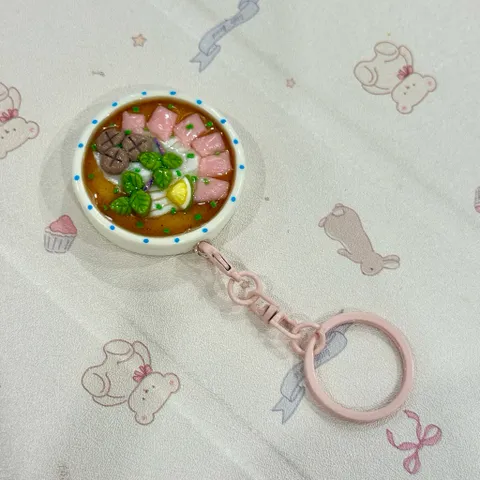 Móc khoá - Nam châm món Phở tái bò viên - món ăn Việt Nam
