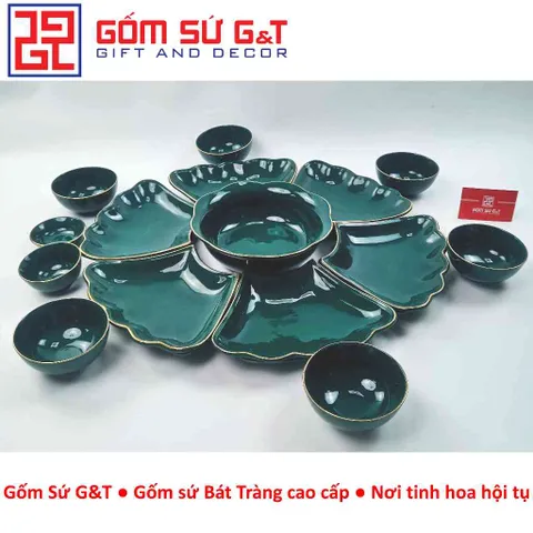 [FreeShip] [Giá hủy diệt] [Ảnh thật] Bộ mặt trời xanh cổ vịt vẽ vàng kim