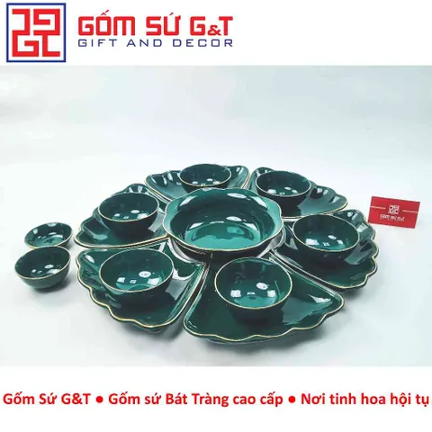 [FreeShip] [Giá hủy diệt] [Ảnh thật] Bộ mặt trời xanh cổ vịt vẽ vàng kim