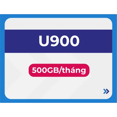 SIM 4G VinaPhone U900 500GB Tháng Dùng 6 Tháng Không Chia Ngày Data Tốc Độ Cao Hỗ Trợ eSIM