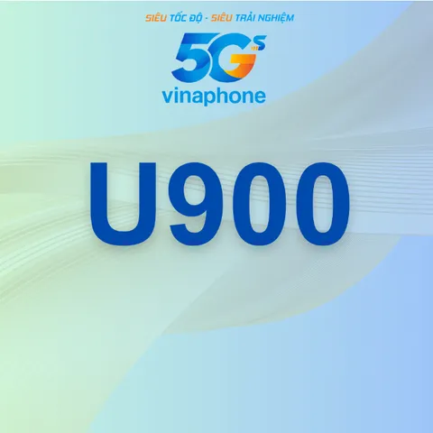 SIM 4G VinaPhone U900 500GB Tháng Dùng 6 Tháng Không Chia Ngày Data Tốc Độ Cao Hỗ Trợ eSIM