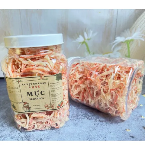 MỰC HẤP nước dừa xé sợi ,Túi Hút Chân Không, LOẠI NGON THƯỢNG HẠNG