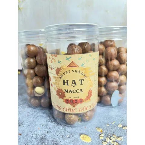 Hạt Macca Sấy Nứt Vỏ, Hạt mắc ca Đắk Lắk ngũ cốc dinh dưỡng 500g size A