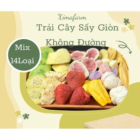 Mix 14 Loại Trái Cây Sấy Giòn Thăng Hoa Chua Ngọt | Công Nghệ Sấy Thăng Hoa