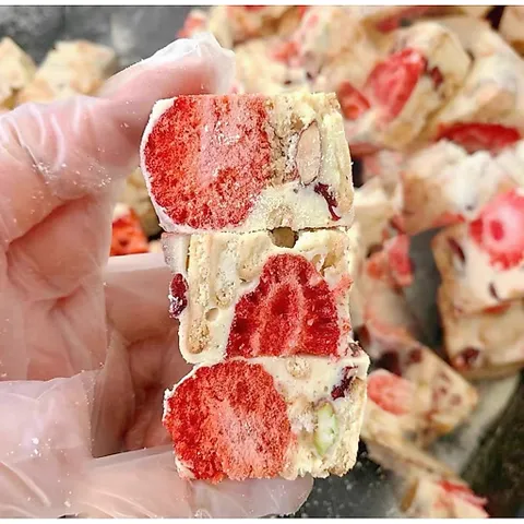 KẸO NOUGAT SỮA CHUA TRÁI CÂY ( Dẻo, Ít ngọt, vị chua nhẹ  )- XIMAFARM