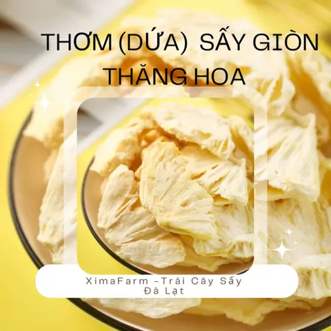 Thơm Sấy Giòn Thăng Hoa Không Đường, Trái Cây Sấy Giòn | Công Nghệ Sấy Thăng Hoa