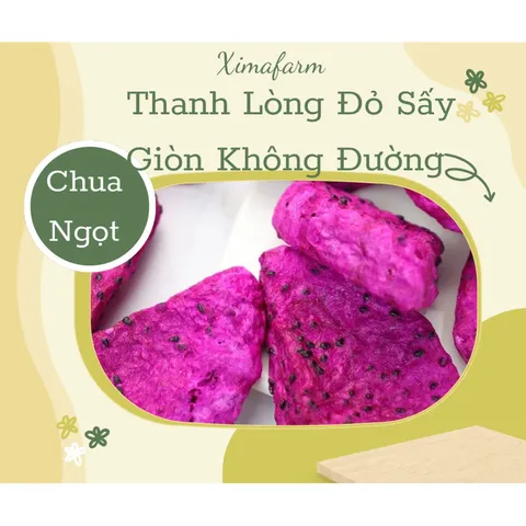 (Túi mini dùng thử) Trái Cây Sấy Giòn Thăng Hoa Không Đường Các Loại - XIMAFARM